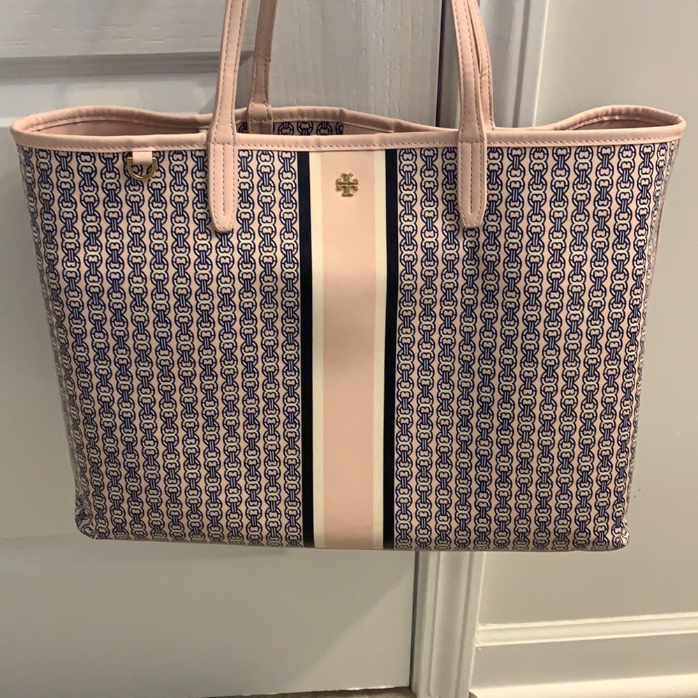 Tory Burch Gemini link tote, blush pink